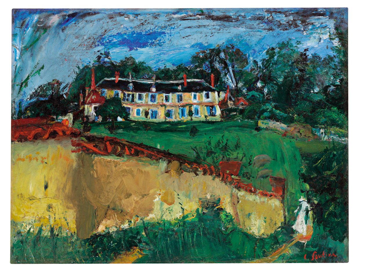 Vanha talo Chartresin lähellä, n. 1934 tekijältä Chaim Soutine