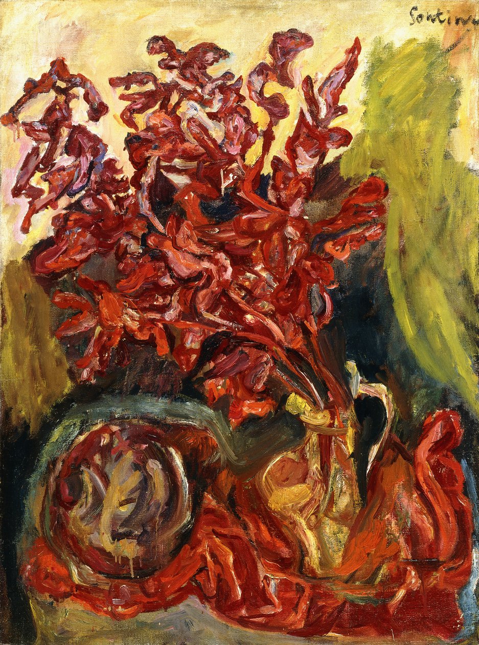Gladioli, noin 1919 tekijältä Chaim Soutine