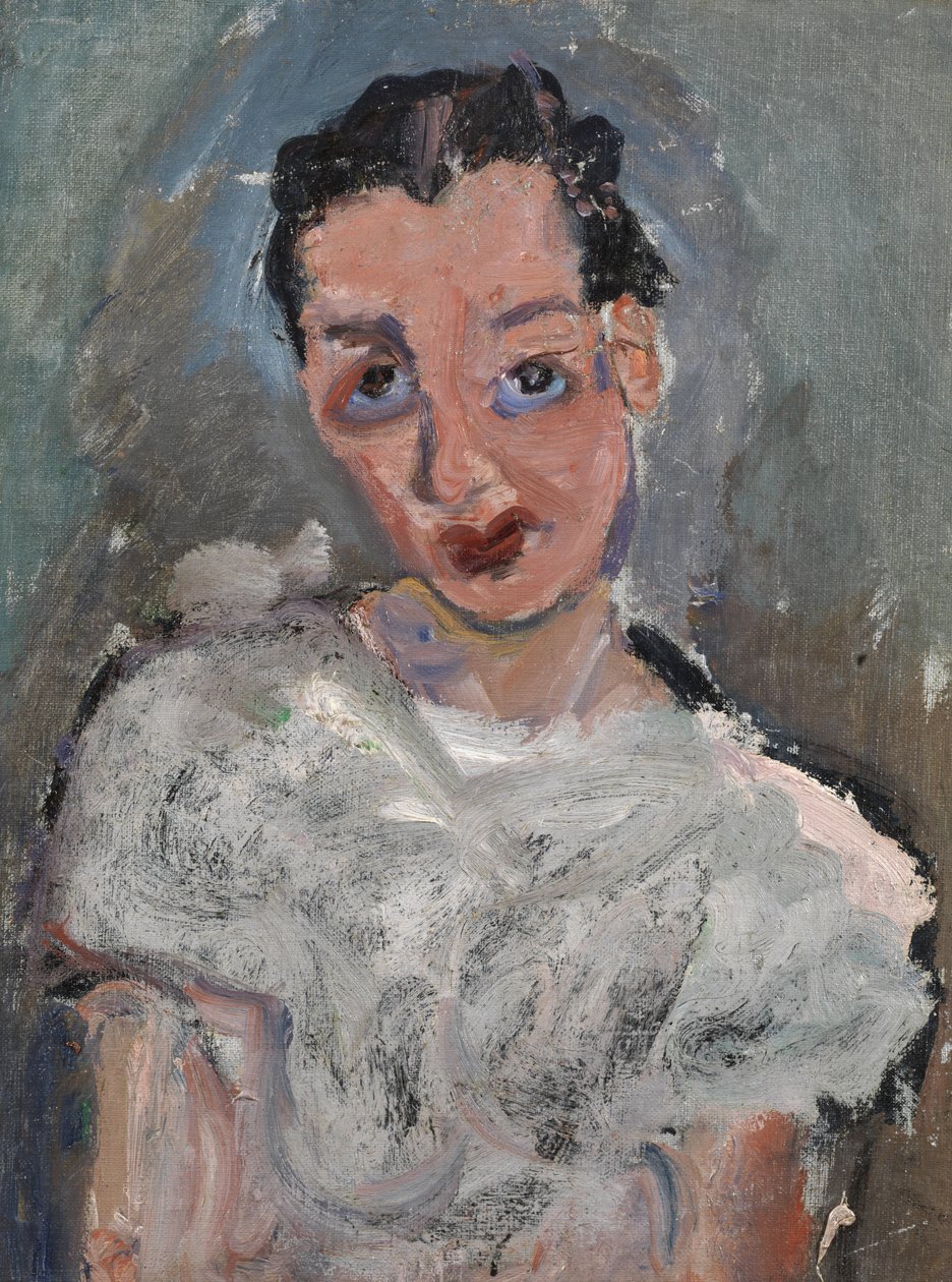 Nuori nainen valkoisessa puserossa tekijältä Chaim Soutine