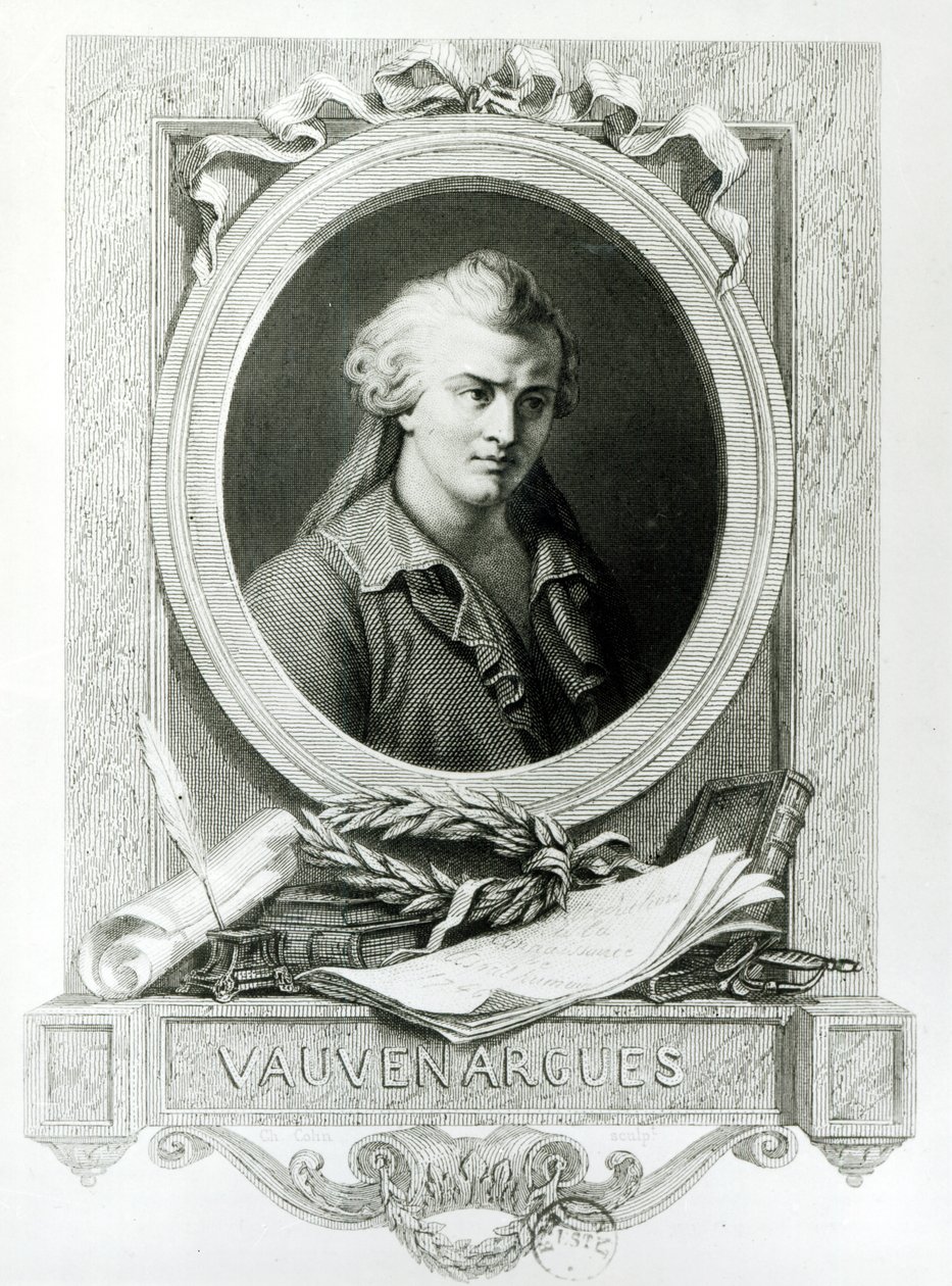 Luc de Clapiers (1715-47) Vauvenarguesin markiisi tekijältä Charles Amedee Colin