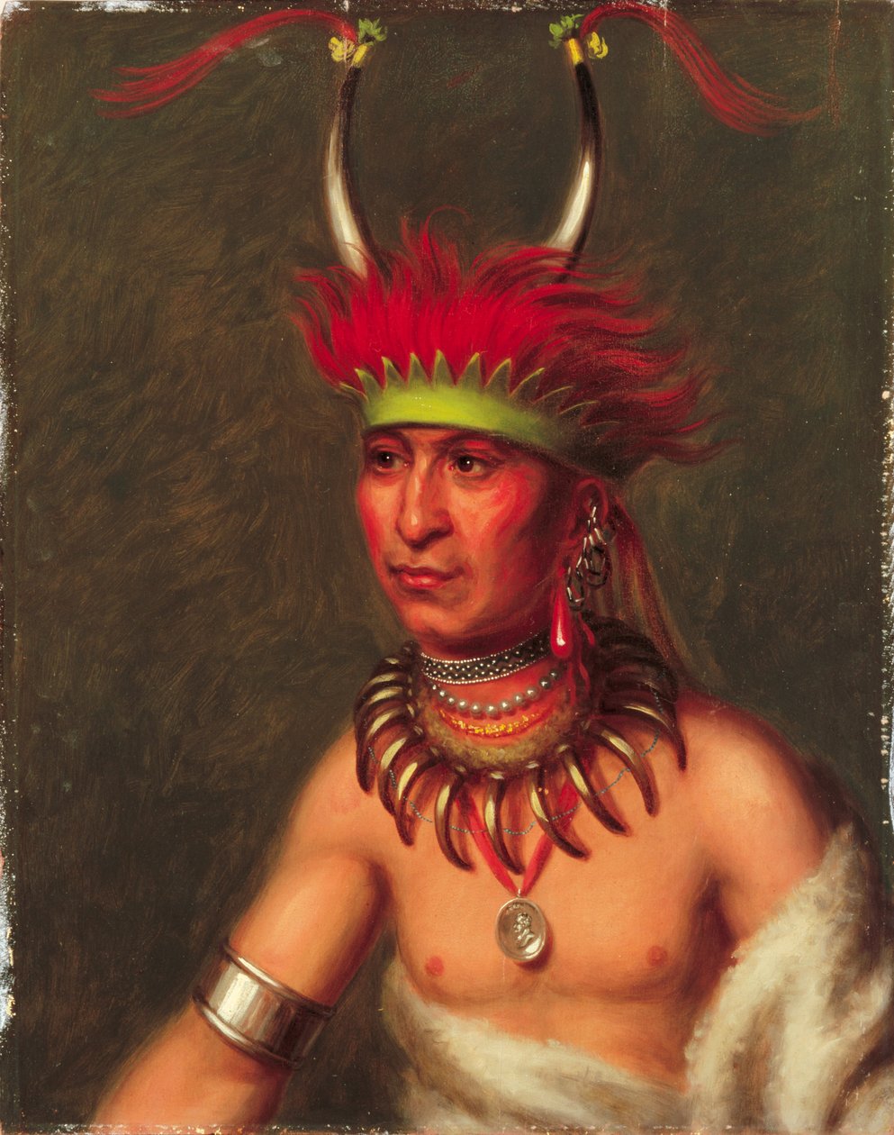 Monchousia (valkoinen plume), syöpä tekijältä Charles Bird King