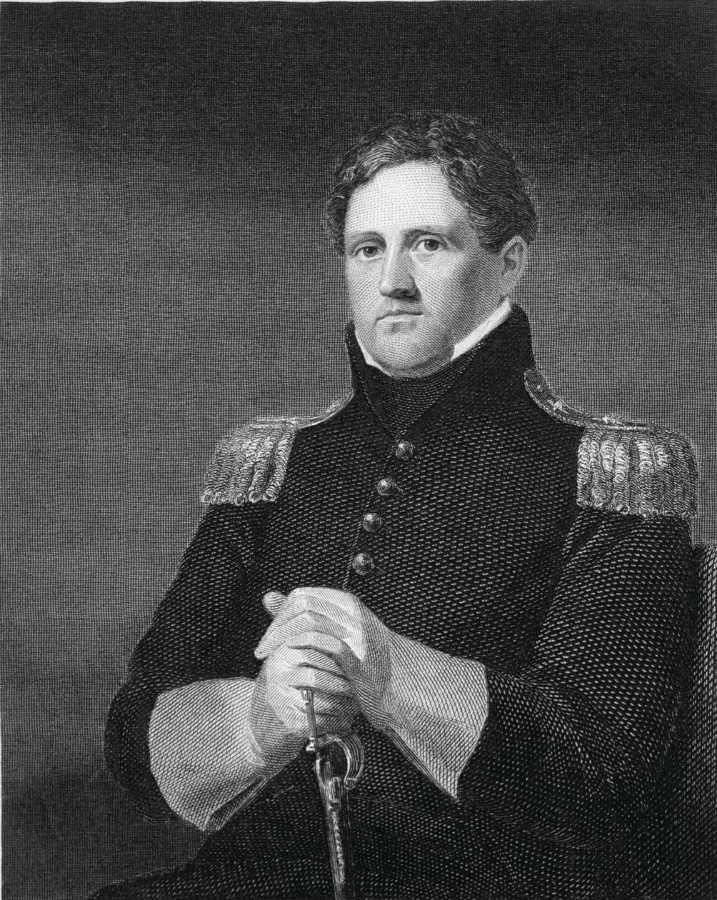 Kenraalimajuri Winfield Scott (1786-1866), kaiverrus William G. Armstrong (1823-90) tekijältä Charles Cromwell Ingham