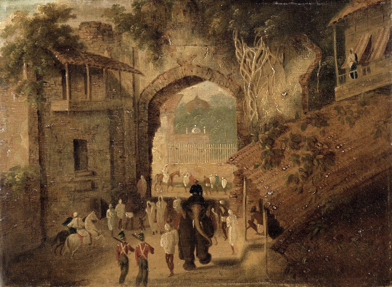 East Gateway, Patna, 1825 tekijältä Charles d Oyly