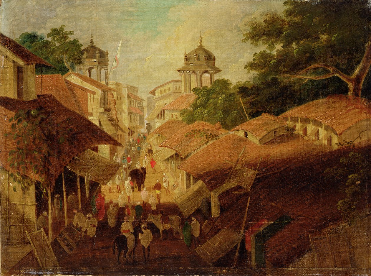 Katu Patnassa, noin 1825 tekijältä Charles d Oyly