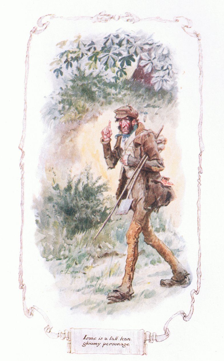 Isaac on pitkä laiha synkkä hahmo tekijältä Charles Edmund Brock