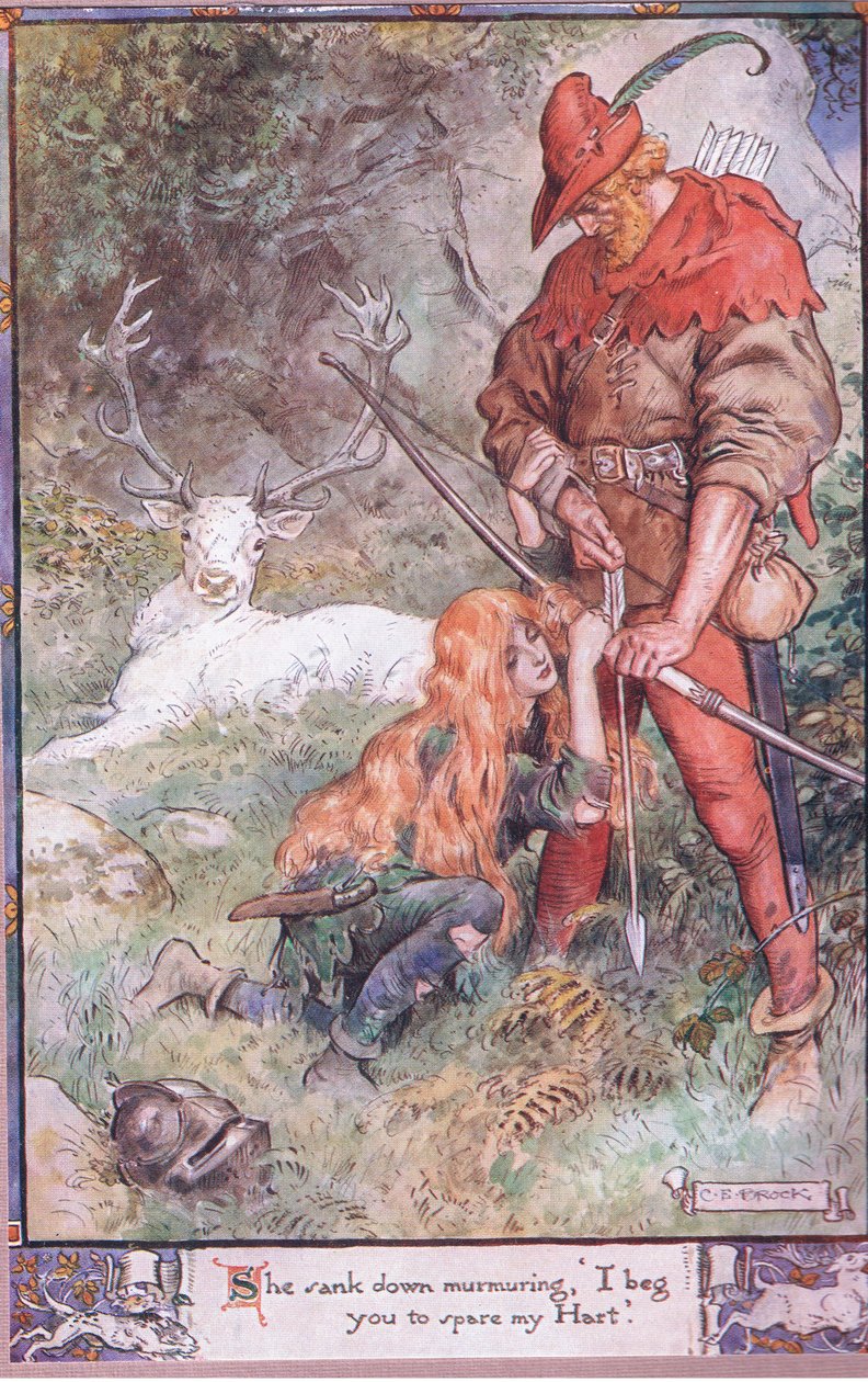 Hän vajosi alas nuriseen. Pyydän sinua säästämään hirveitäni. tekijältä Charles Edmund Brock