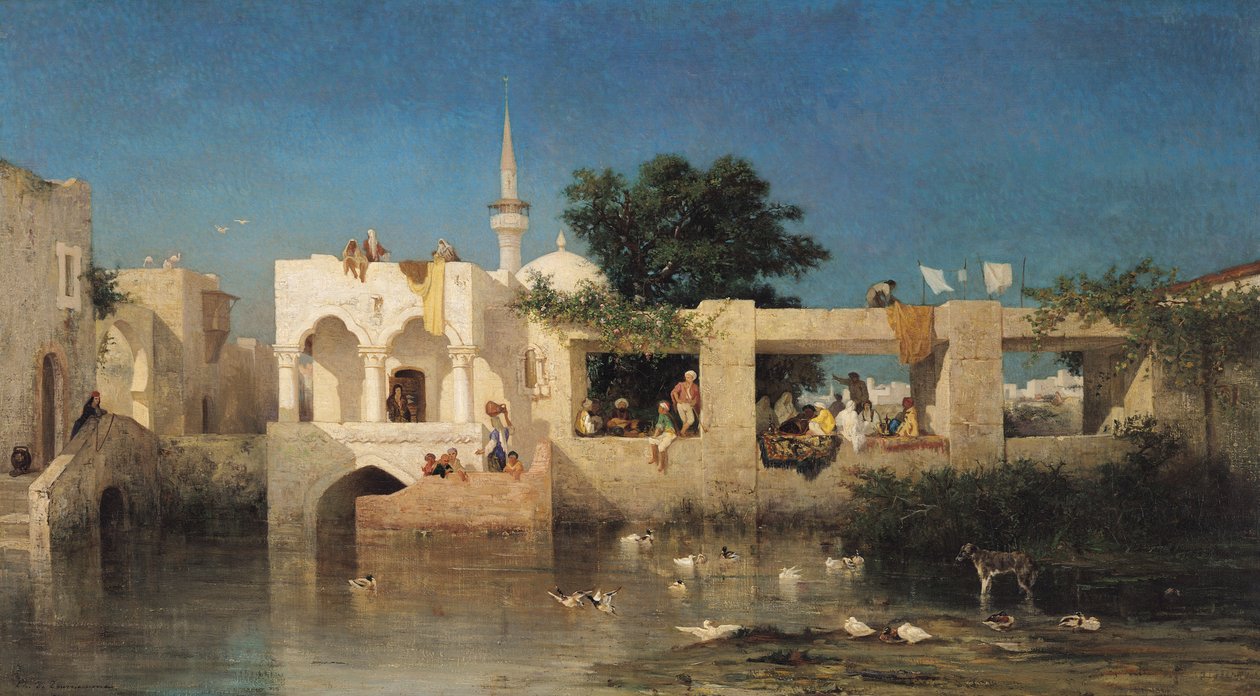 Kahvila Adaliassa, 1856 tekijältä Charles Émile de Tournemine