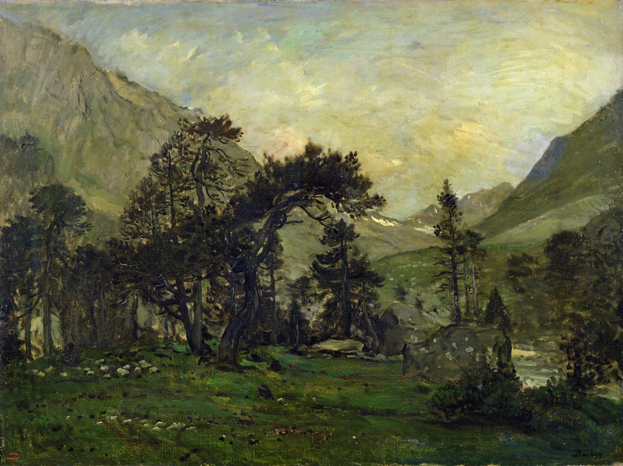 Mahoura Cauteretsissa tekijältä Charles Francois Daubigny