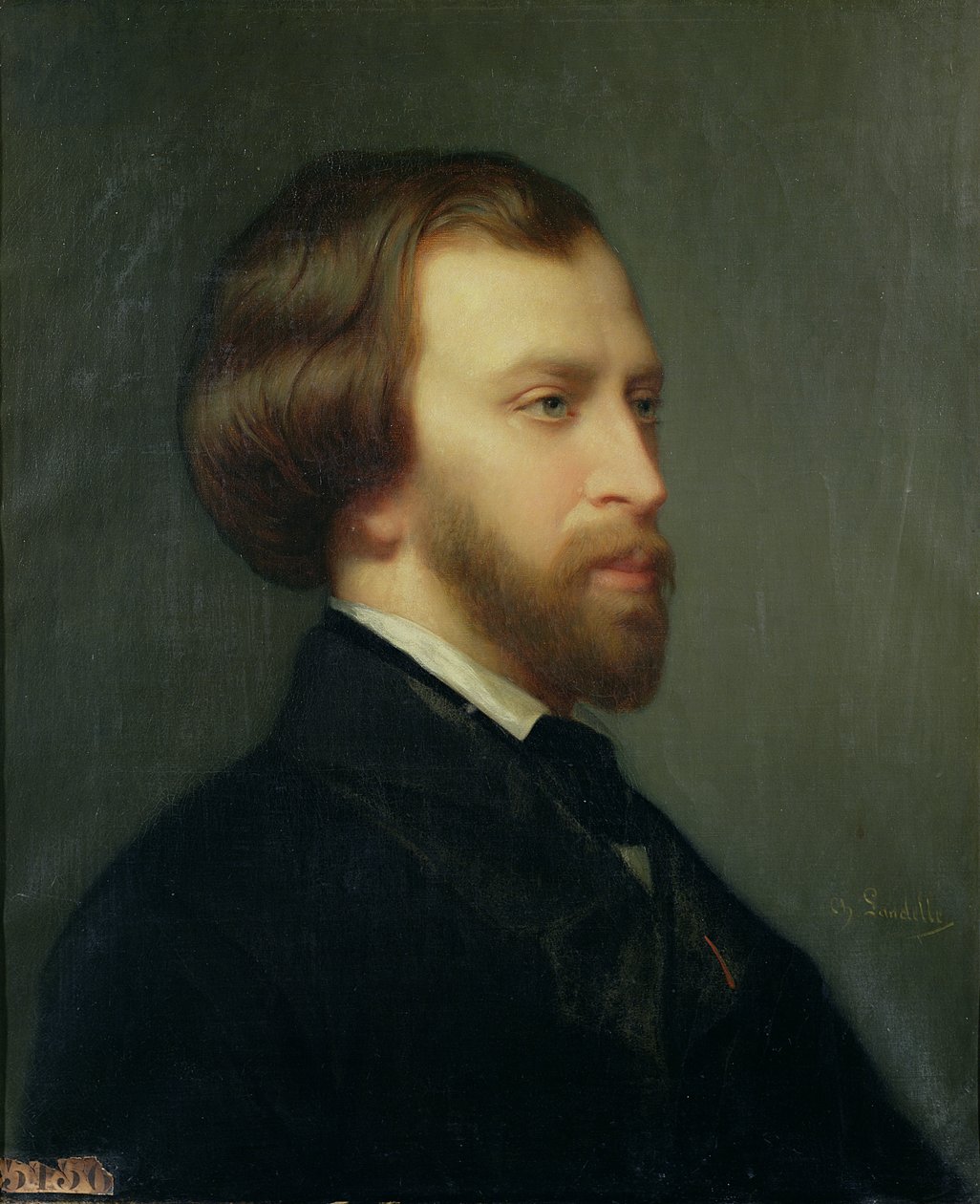 Alfred de Mussetin muotokuva (1810-57) tekijältä Charles Landelle
