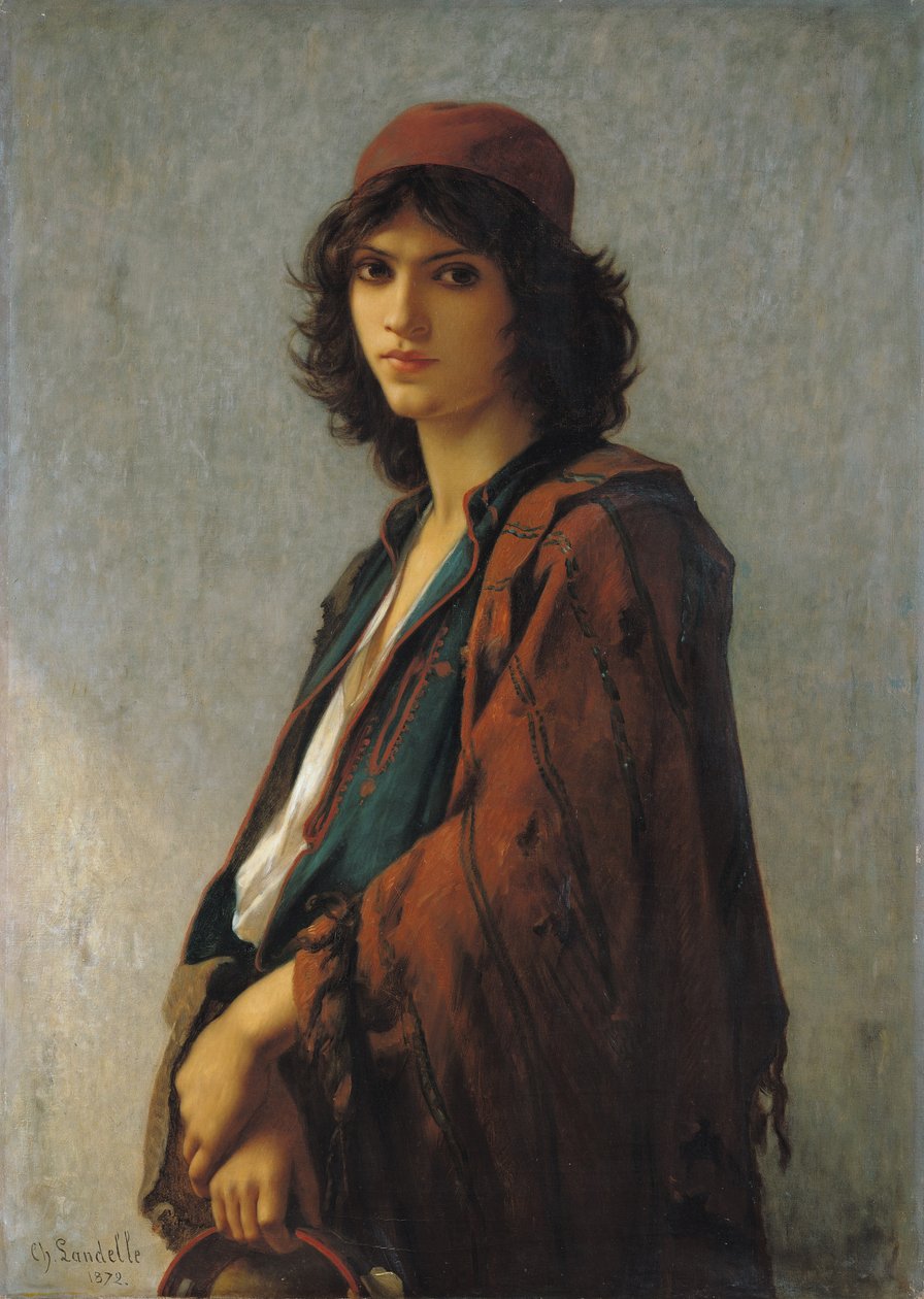 Nuori Böömin serbi, 1872 tekijältä Charles Landelle