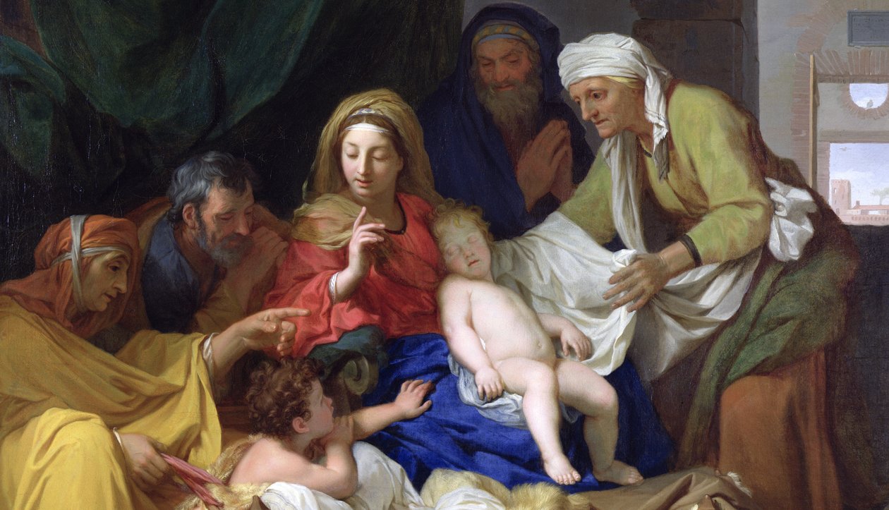 Nukkuva Kristus, 1655 (yksityiskohta 173613) tekijältä Charles Le Brun