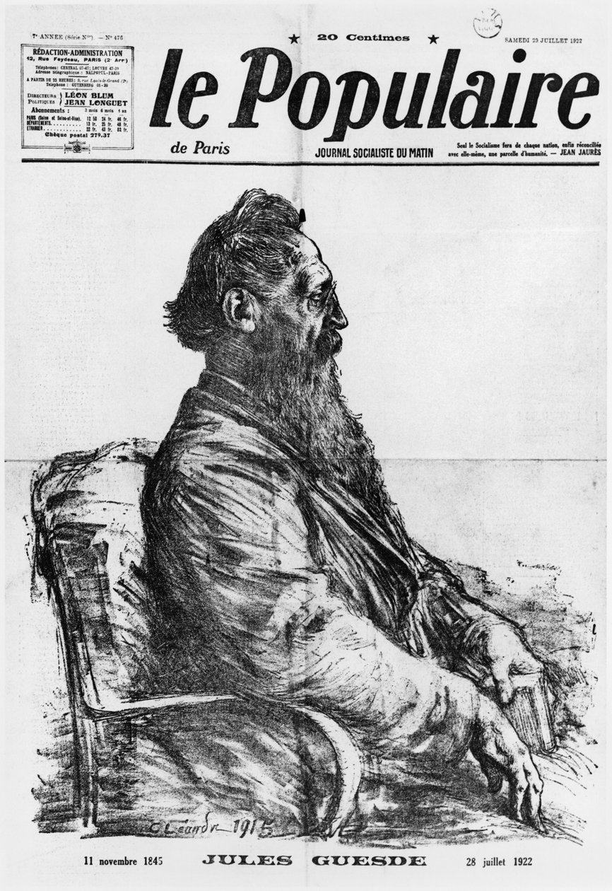 Jules Guesden kuolema, kansikuva 