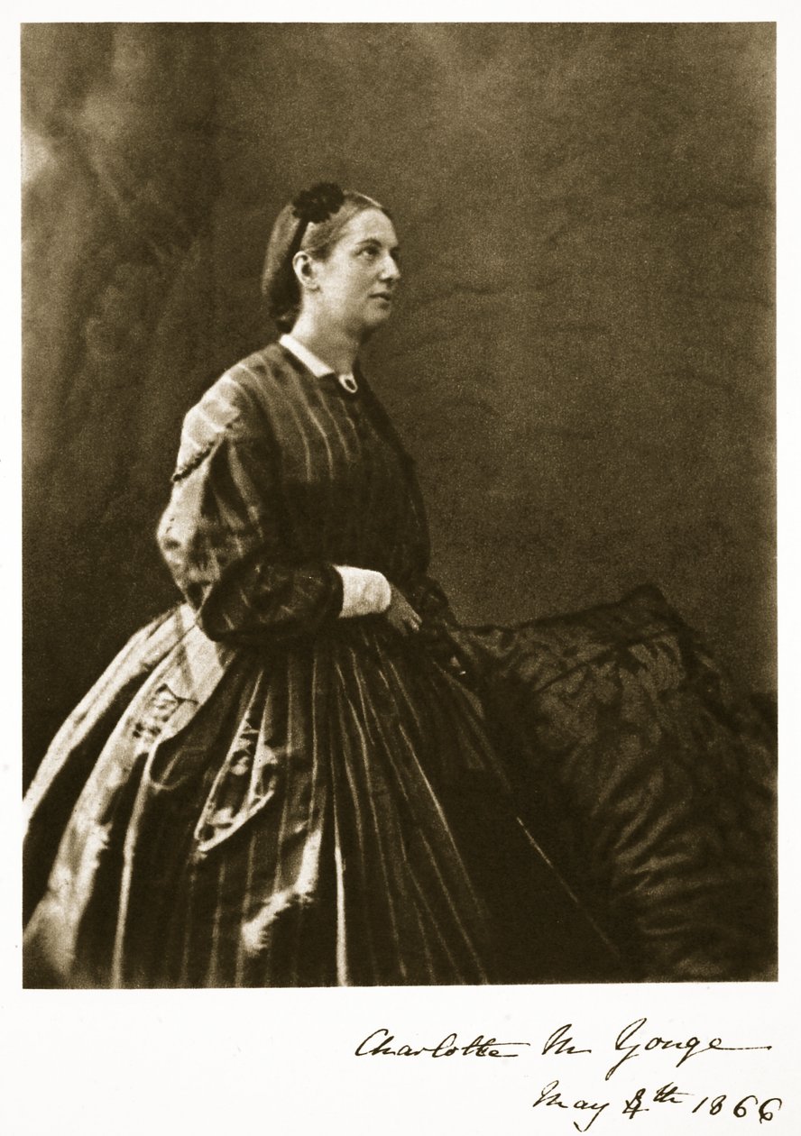 Charlotte M. Yonge, 4. toukokuuta 1866 (seepiavalokuva) tekijältä Charles Lutwidge Dodgson