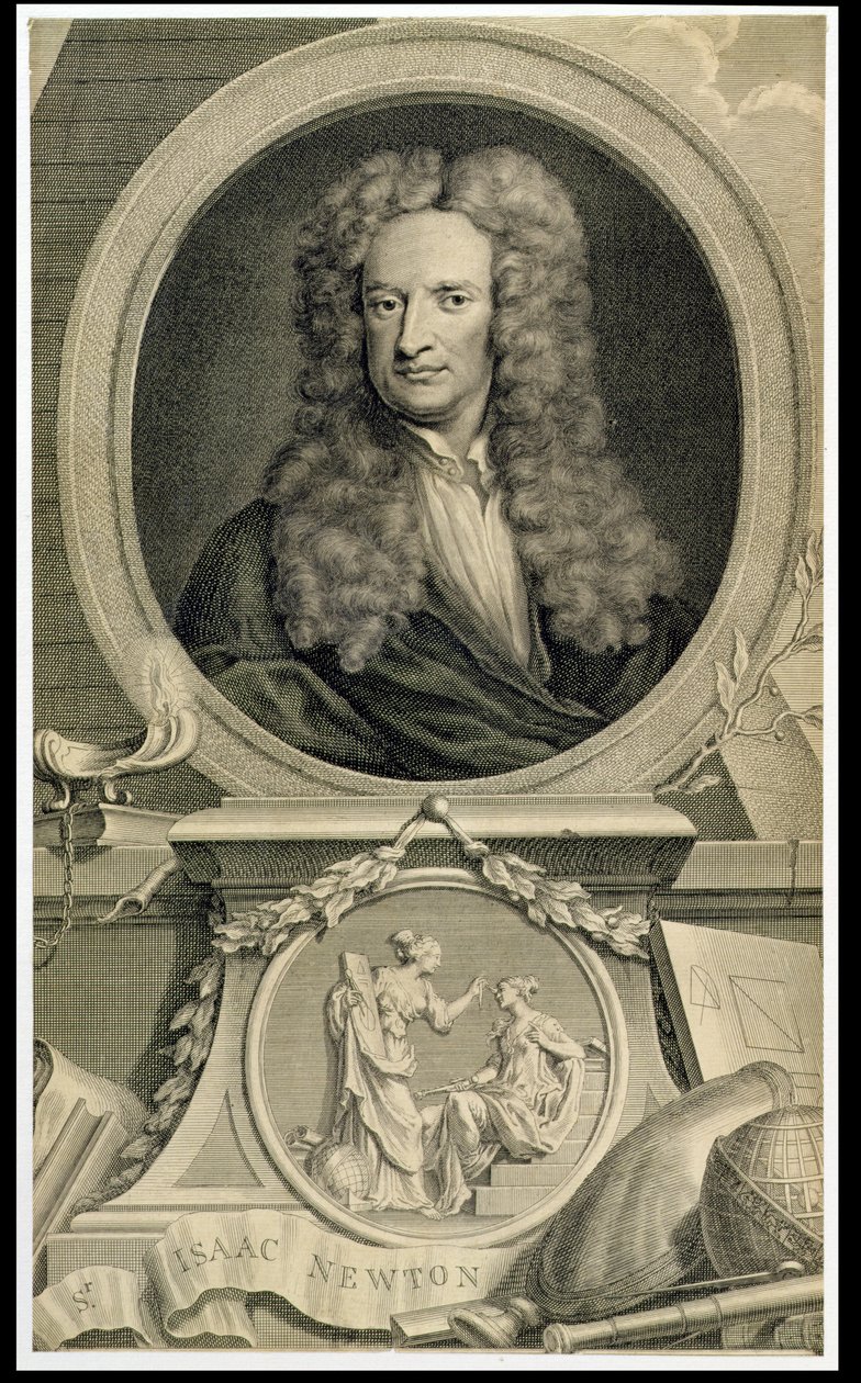 Sir Isaac Newton (1642-1727) (katso myös 36013) tekijältä Charles Robert Leslie