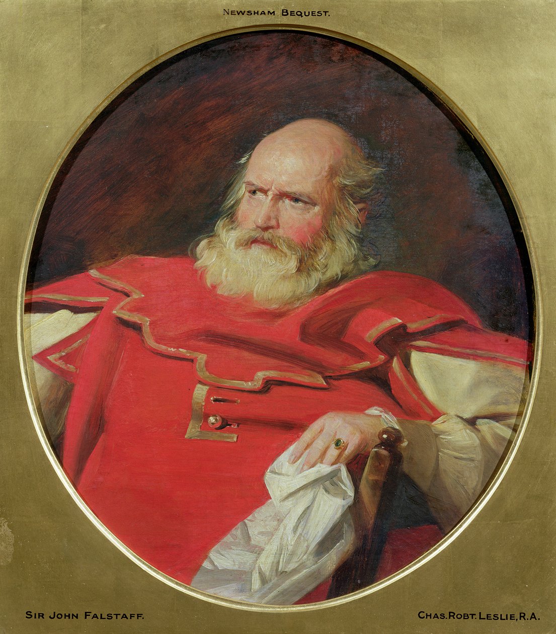 Sir John Falstaff, noin 1840 tekijältä Charles Robert Leslie