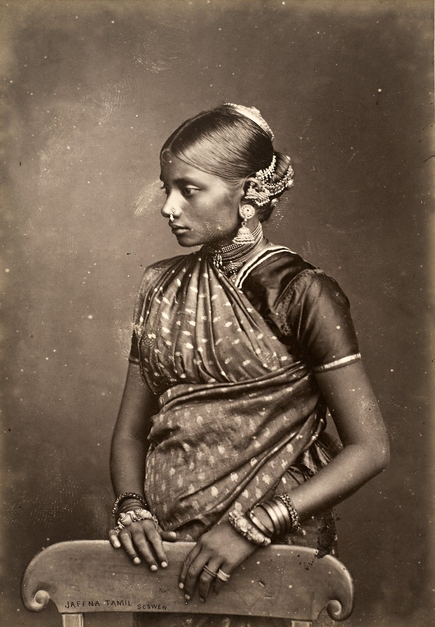 Jaffna Tamil, n. 1870–1890 (albumiprintti) tekijältä Charles T Scowen and Co