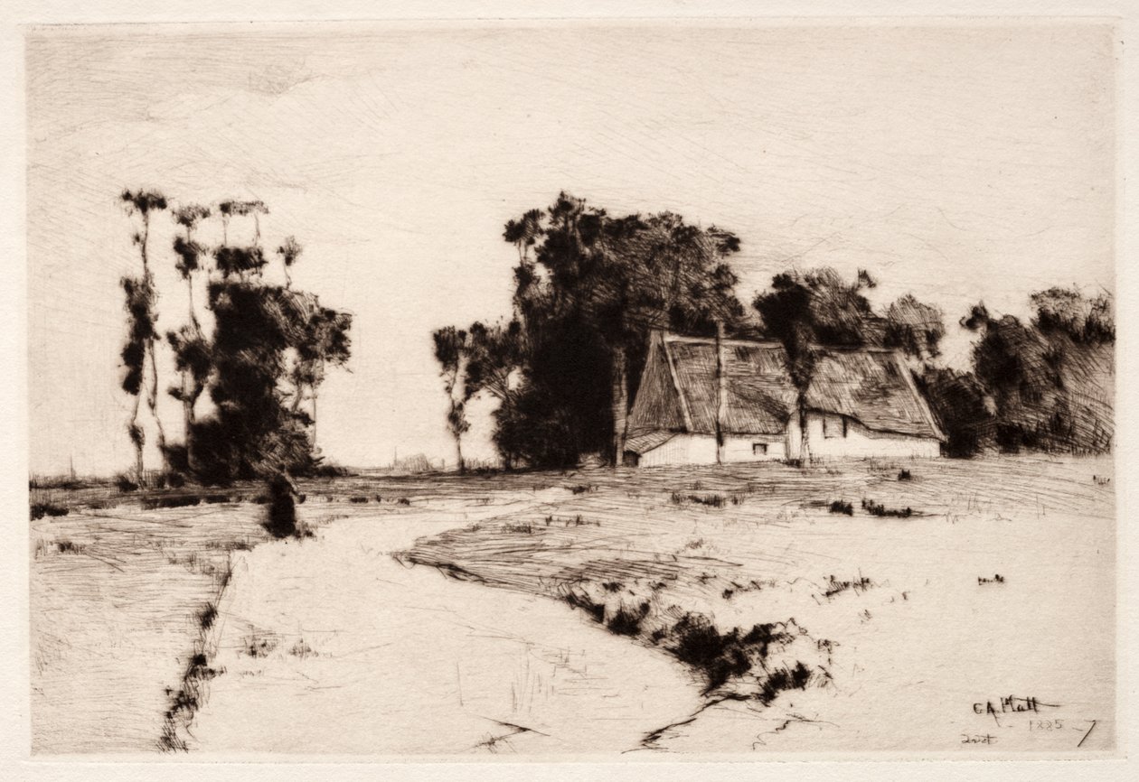 Brittany Trees, 1885-1887. tekijältä Charles Adams Platt