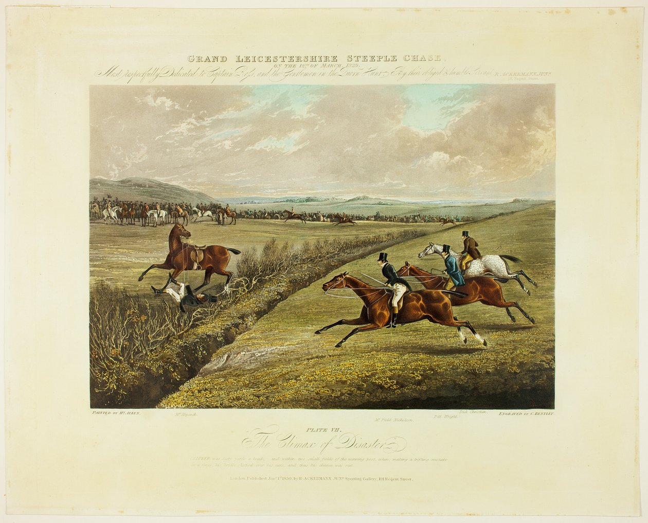 Climax of Disaster, Grand Leicestershire Steeplechase -kilpailusta. tekijältä Charles Bentley