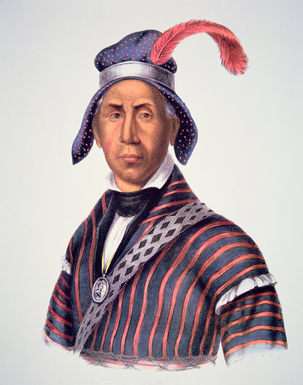 "Mad Wolf" 1825 (väri litho) tekijältä Charles Bird King