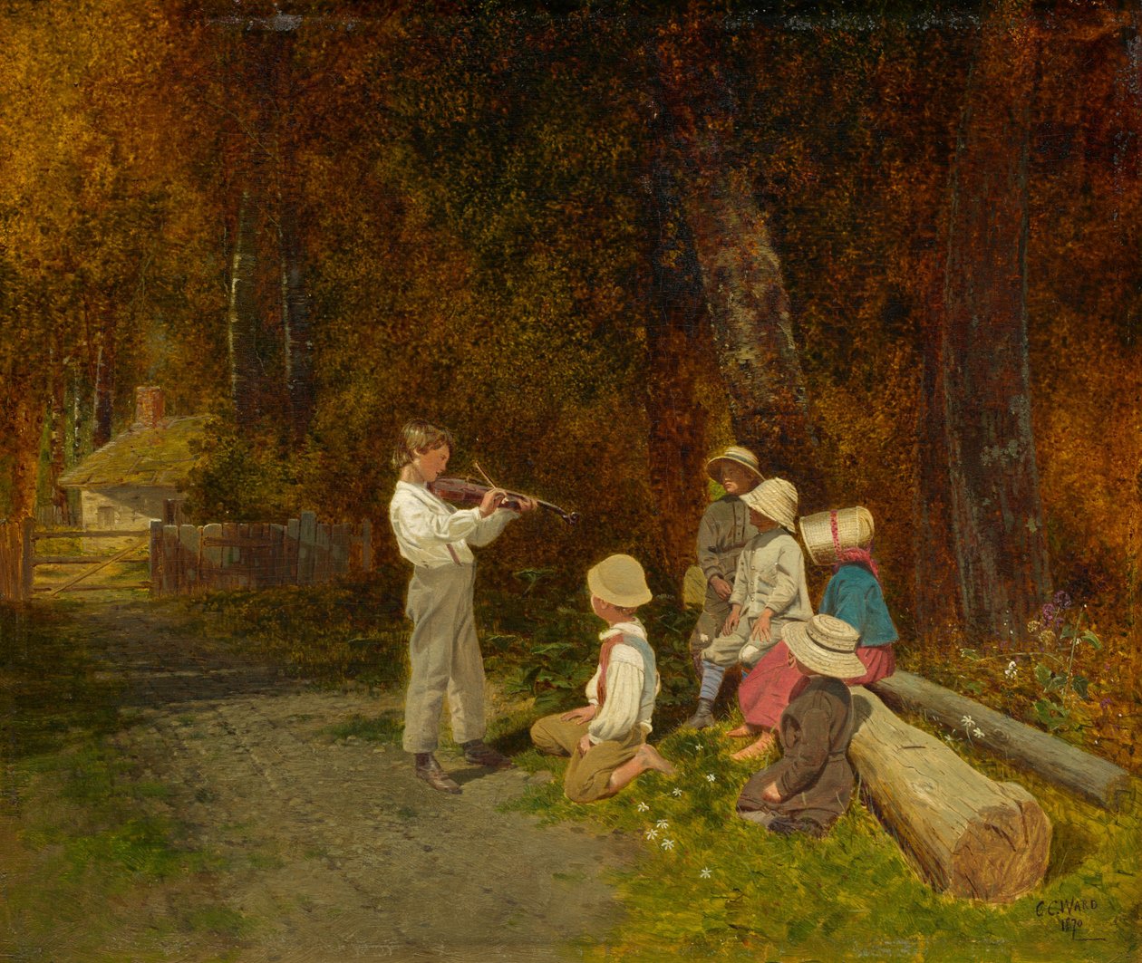 Hänen ensimmäinen esiintymisensä julkisuudessa, 1870. tekijältä Charles Caleb Ward
