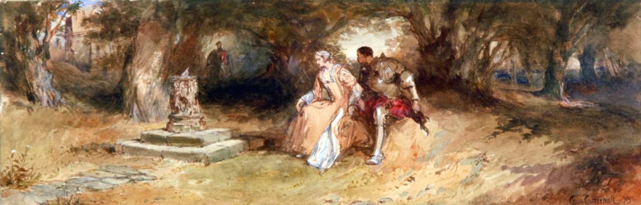 "Maisema hahmoilla", 1885. tekijältä Charles Cattermole