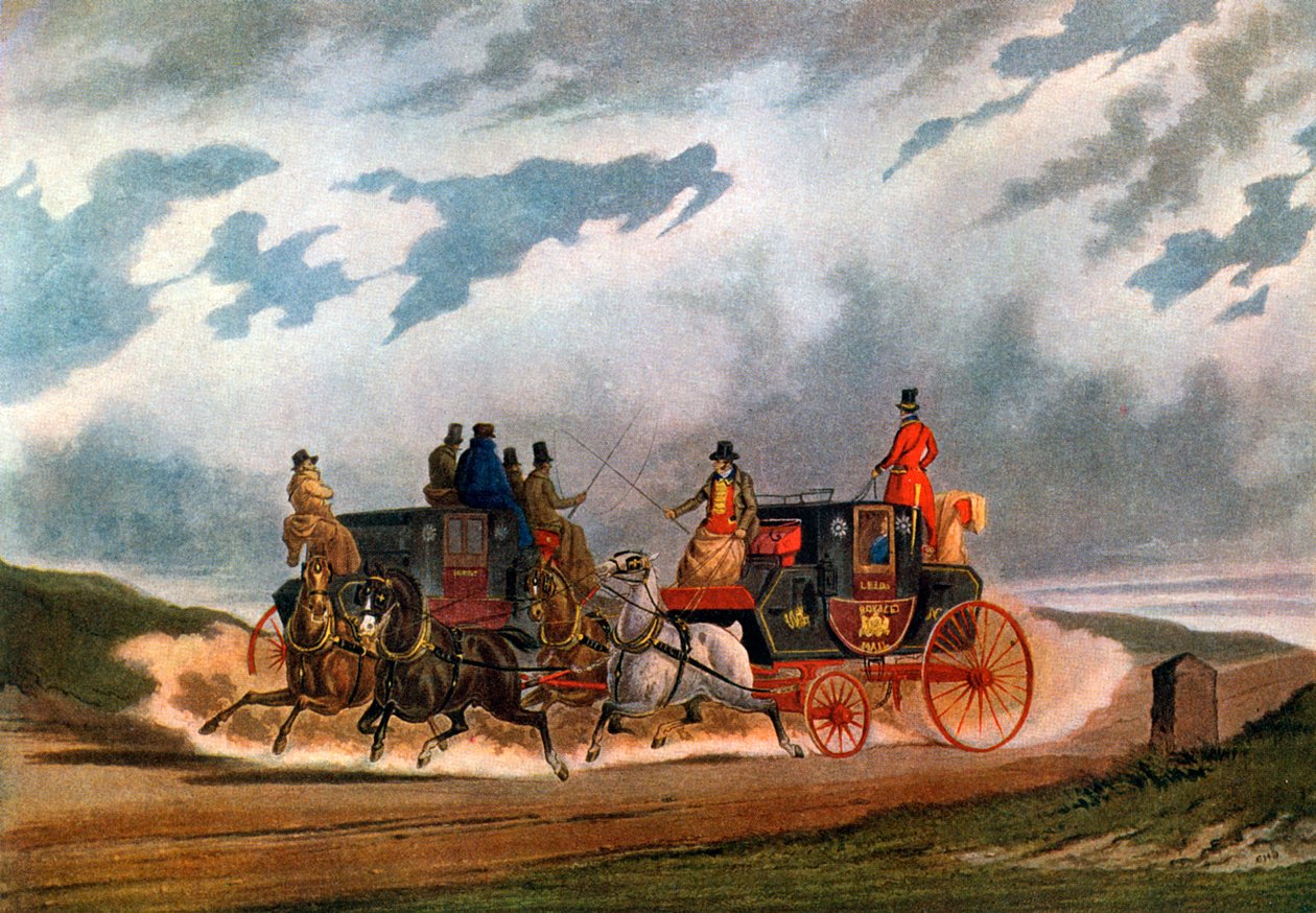 Half Way Leeds Coach, 1837 1927. tekijältä Charles Cooper Henderson