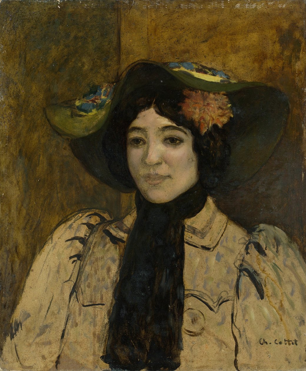 Naisen muotokuva, c. 1900. tekijältä Charles Cottet