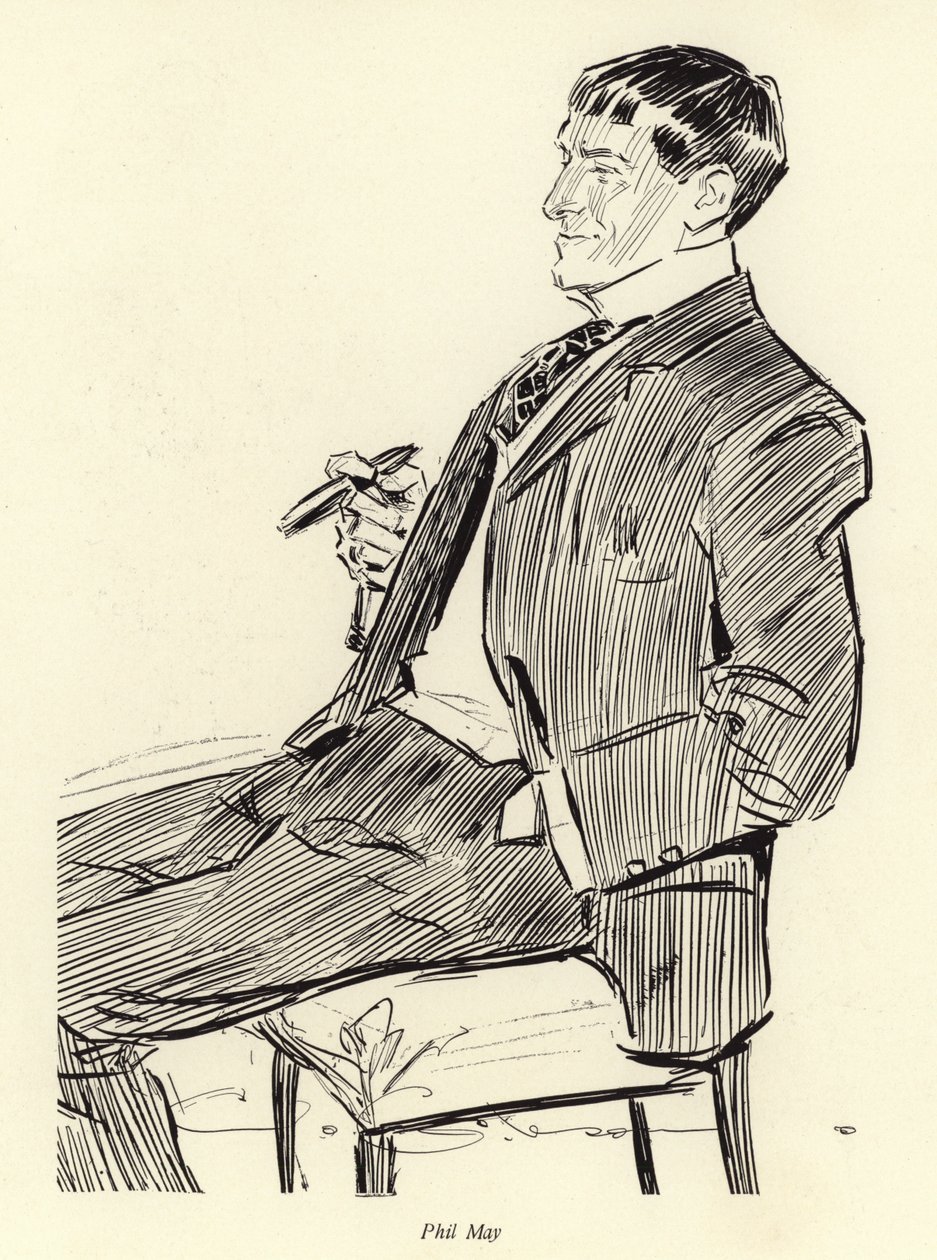 Phil May, muotokuva tekijältä Charles Dana Gibson