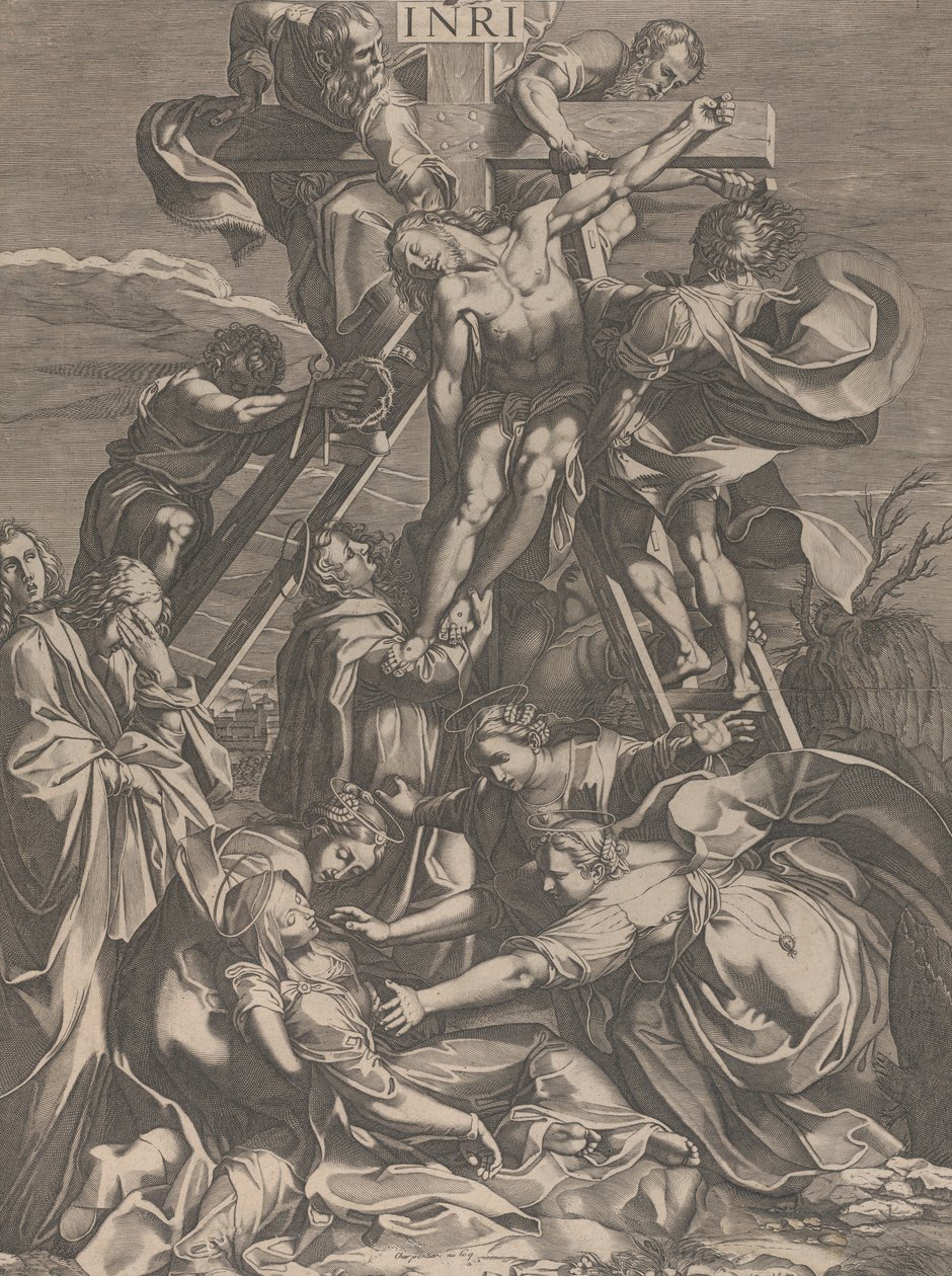 Laskeutuminen ristiltä, 1615-31. tekijältä Charles David