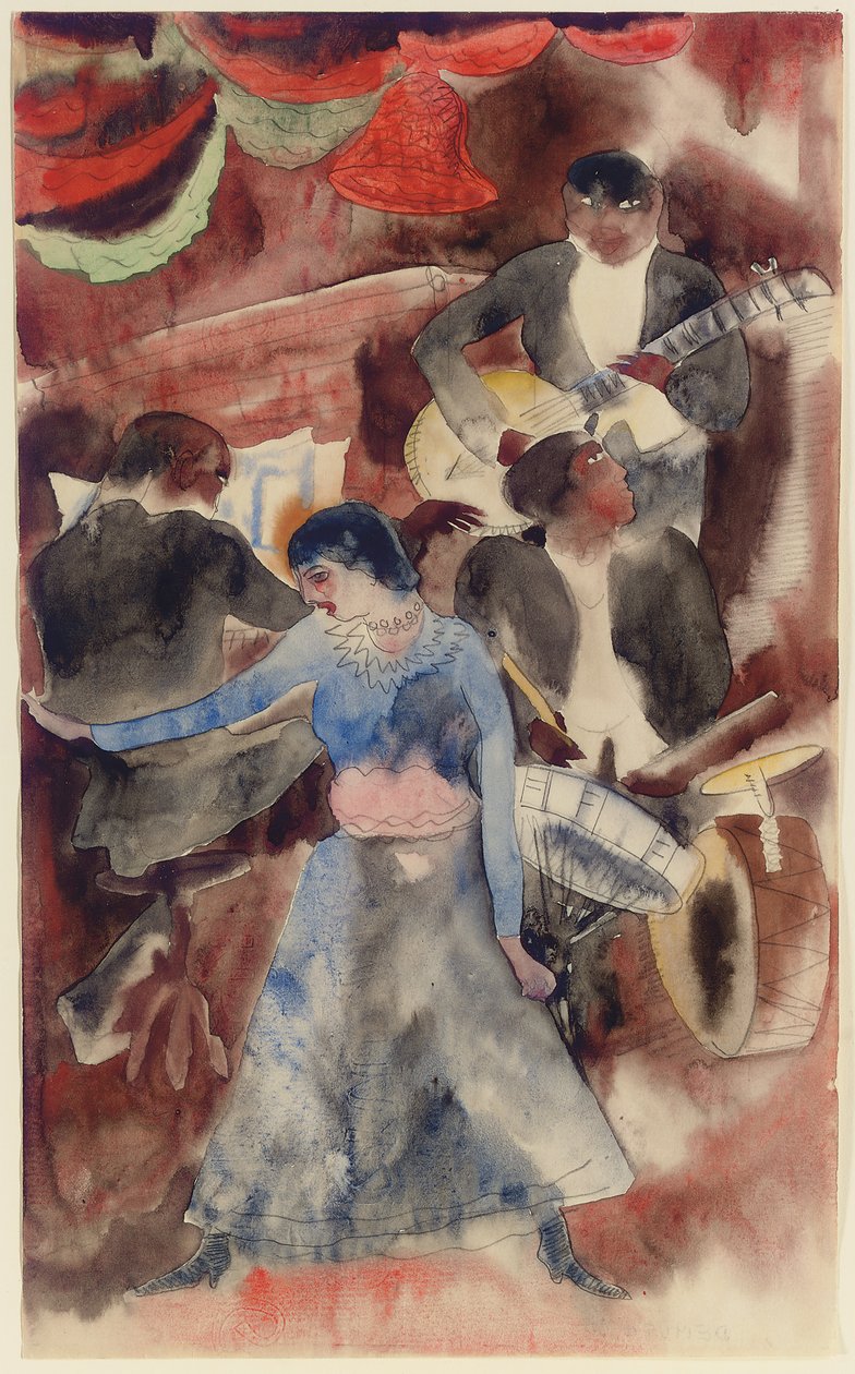 Musta tyttö tanssija tekijältä Charles Demuth