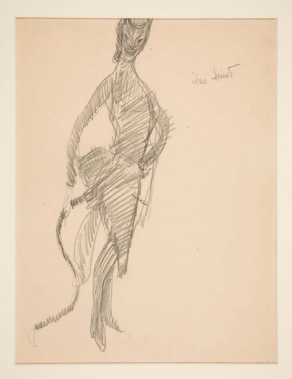 Pukupiirustus: Devil as Lady tekijältä Charles Demuth