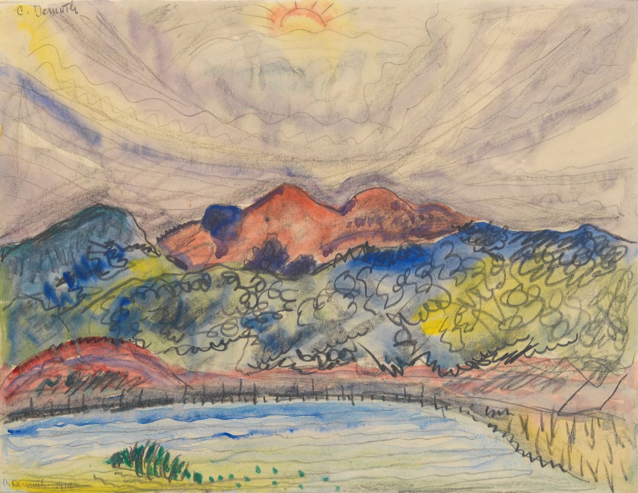 Varhainen maisema, 1914 tekijältä Charles Demuth