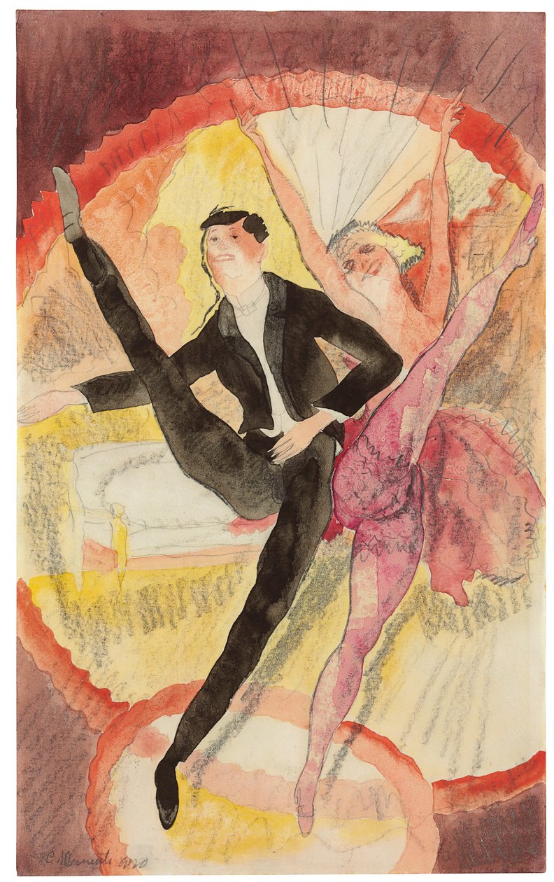 Vaudevillessä: Kaksi tanssijaa tekijältä Charles Demuth