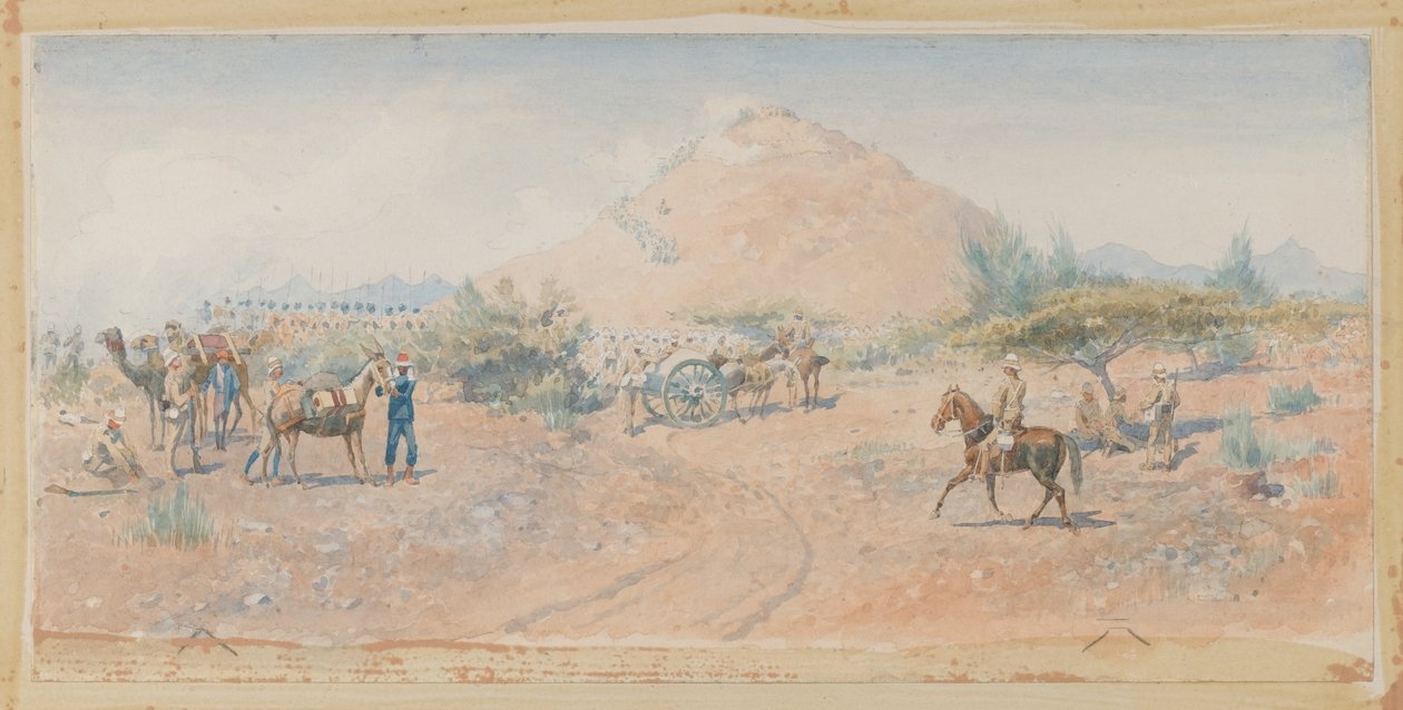 ?Taistelu Hasheenissa, 1885?, 1885 tekijältä Charles Edwin Fripp