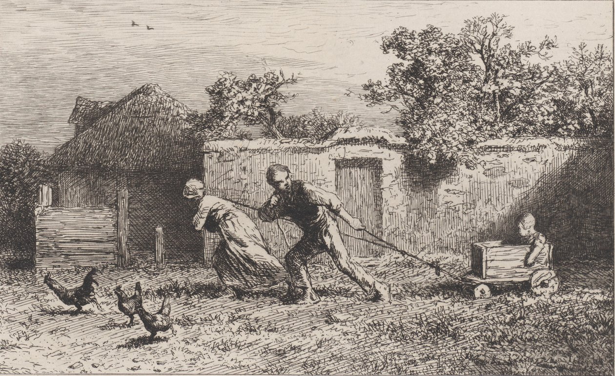 Miehistö, 1865. tekijältä Charles Emile Jacque