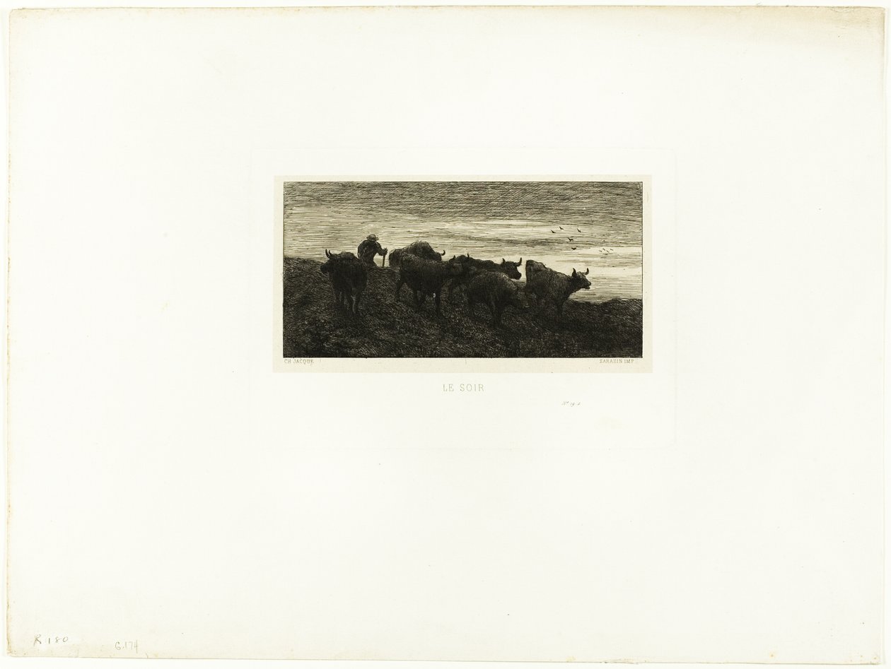 Ilta tekijältä Charles Emile Jacque