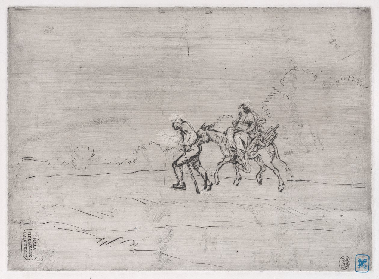 Lento Egyptiin, 1848. tekijältä Charles Emile Jacque