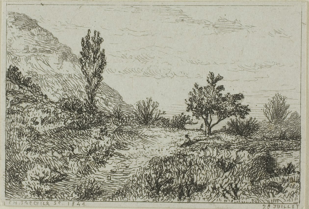 Maisema tekijältä Charles Emile Jacque