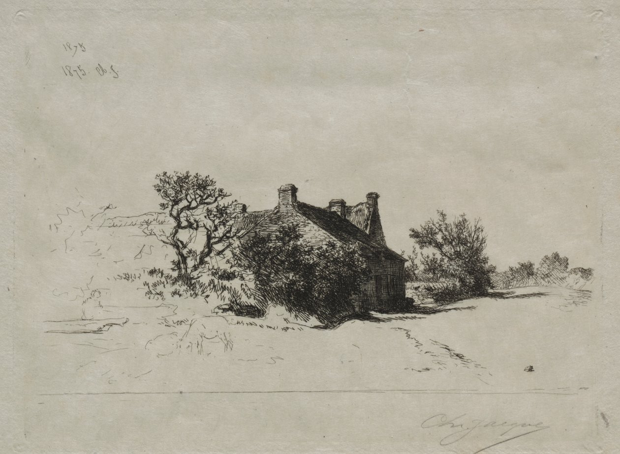 Pienet Kercassier-talot tekijältä Charles Emile Jacque