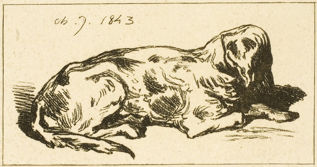 Valehteleva Koira tekijältä Charles Emile Jacque