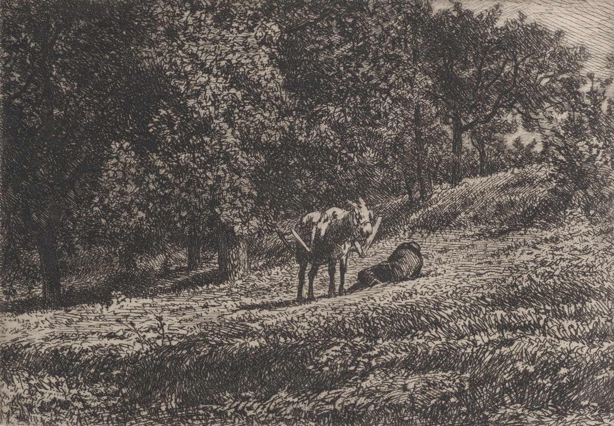 Orchard, 1865. tekijältä Charles Emile Jacque