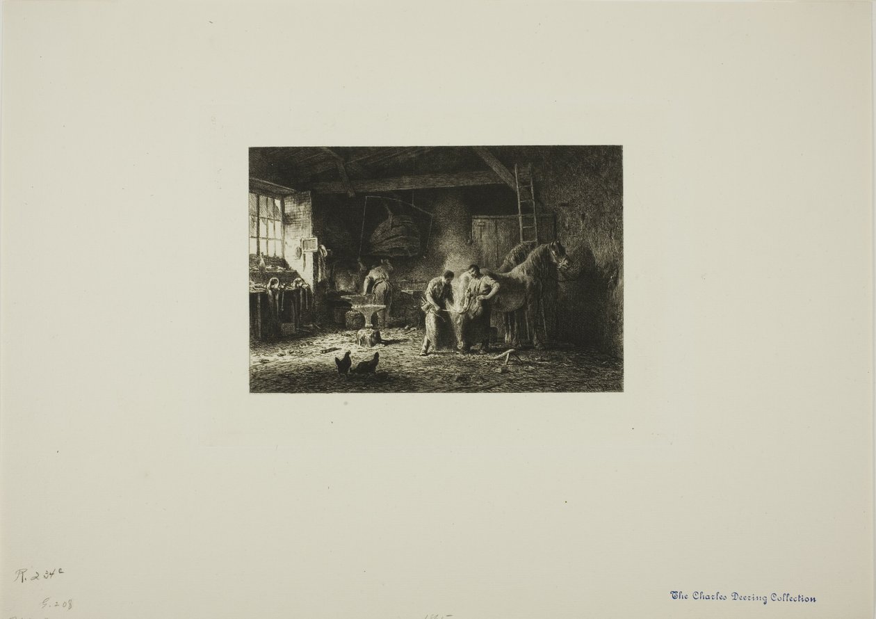 Puusepänliike tekijältä Charles Emile Jacque