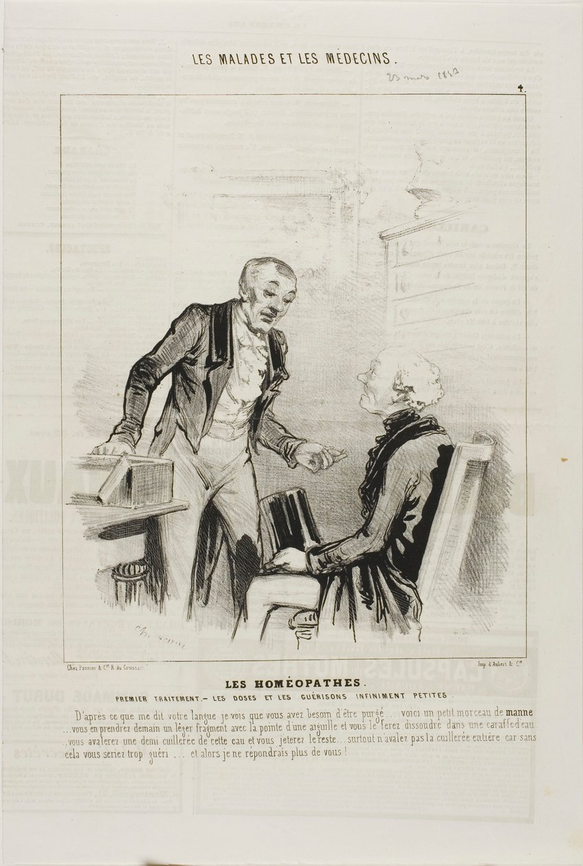 Homeopaatit: Ensimmäinen hoito (levy 4) tekijältä Charles Emile Jacque