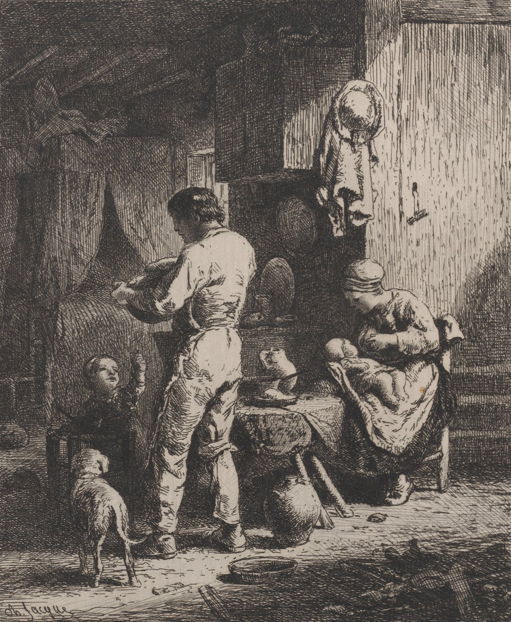 Ateria, 1864. tekijältä Charles Emile Jacque