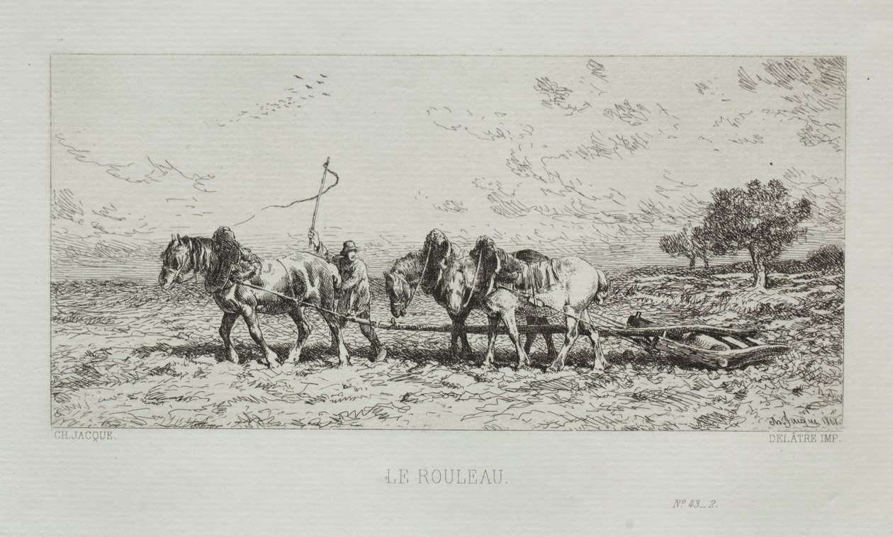 Rulla, 1868. tekijältä Charles Emile Jacque