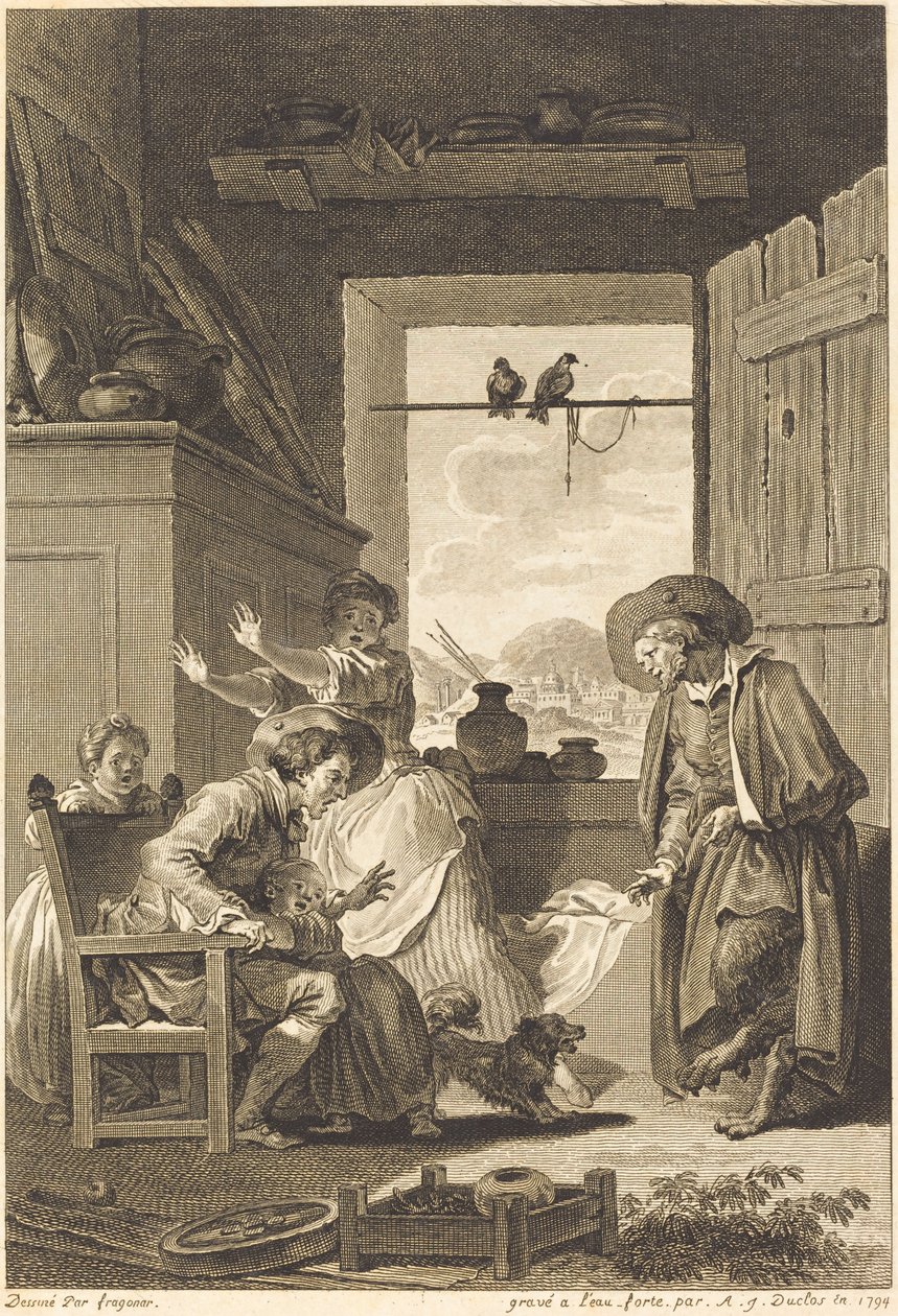 Belphegor tekijältä Charles Emmanuel Patas and Antoine Jean Duclos after Jean Honoré Fragonard