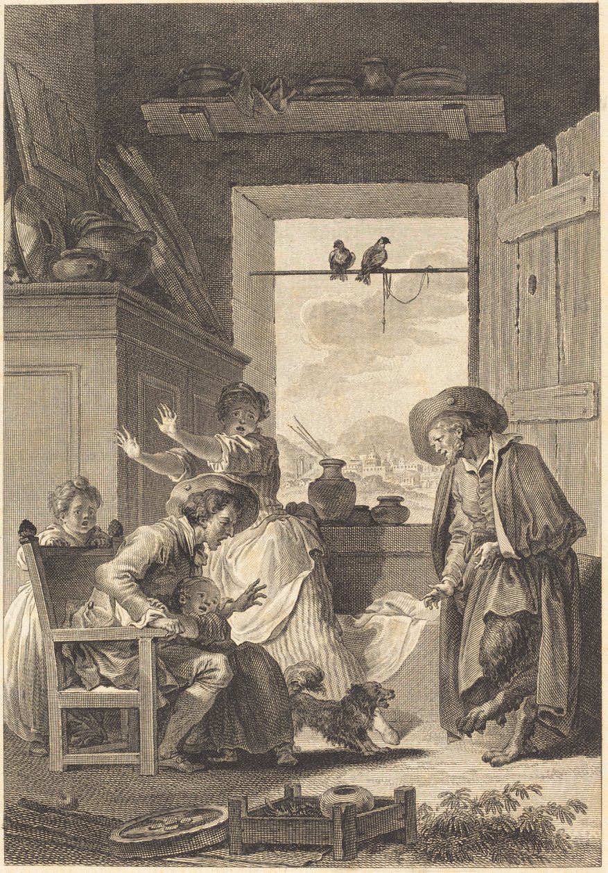 Belphegor tekijältä Charles Emmanuel Patas and Antoine Jean Duclos after Jean Honoré Fragonard