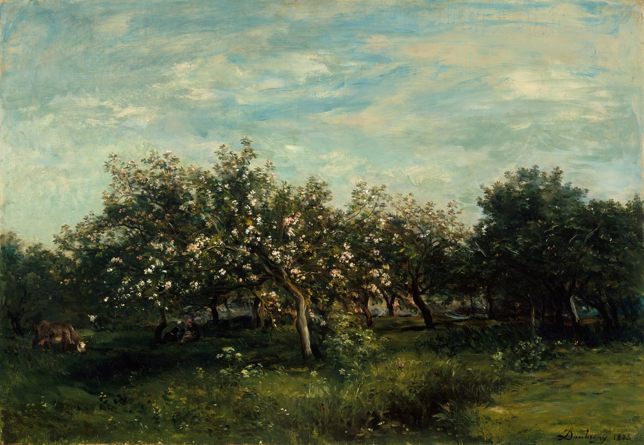 Omenankukkia, 1873. tekijältä Charles Francois Daubigny
