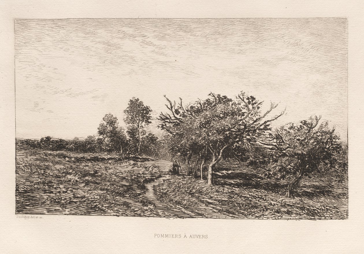 Omenapuut Auversissa tekijältä Charles Francois Daubigny