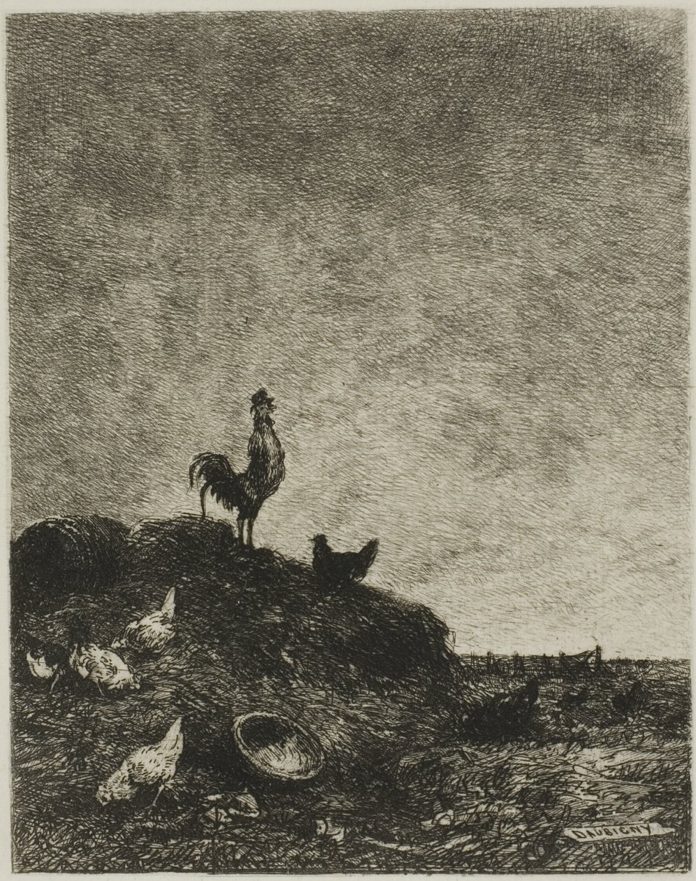 Dawn (kukon varis) tekijältä Charles Francois Daubigny